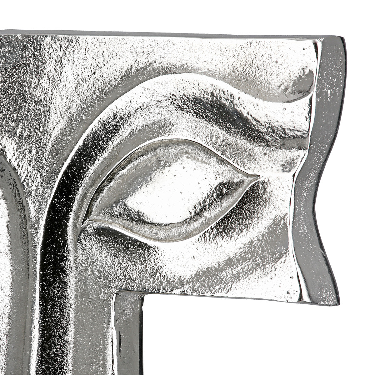 Big Lips Gezicht Sculptuur Zilver