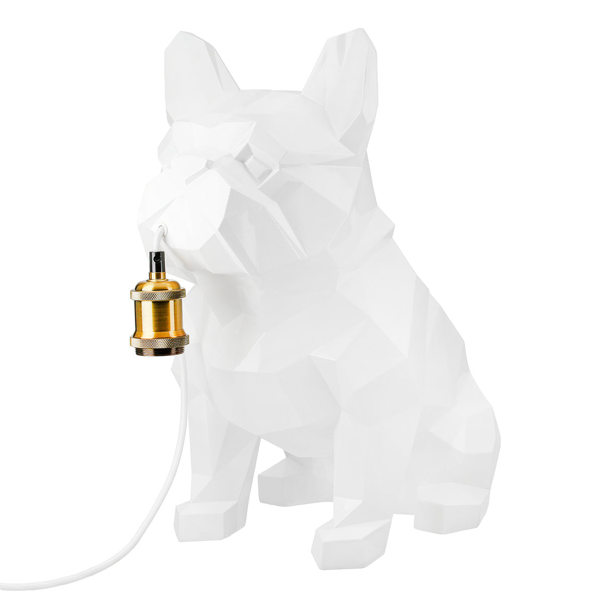 Geo Bulldog Tafellamp Wit Design