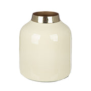 Roro Metalen Vaas Crème-Groen 10 cm