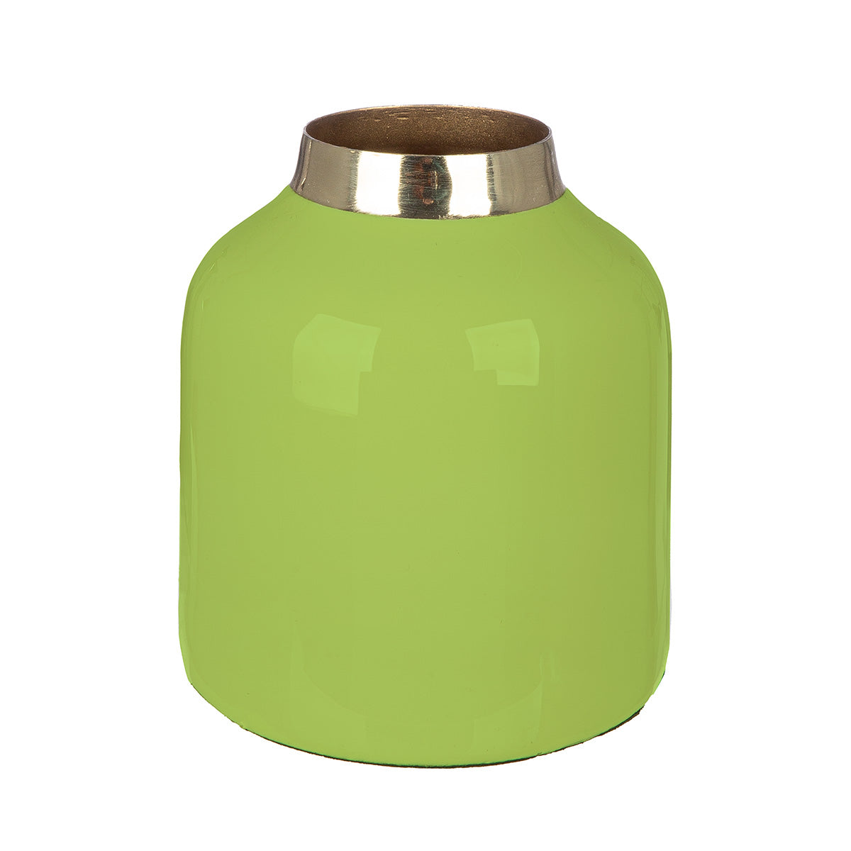 Roro Metalen Vaas Crème-Groen 10 cm