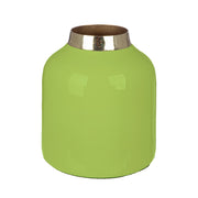 Roro Metalen Vaas Crème-Groen 10 cm