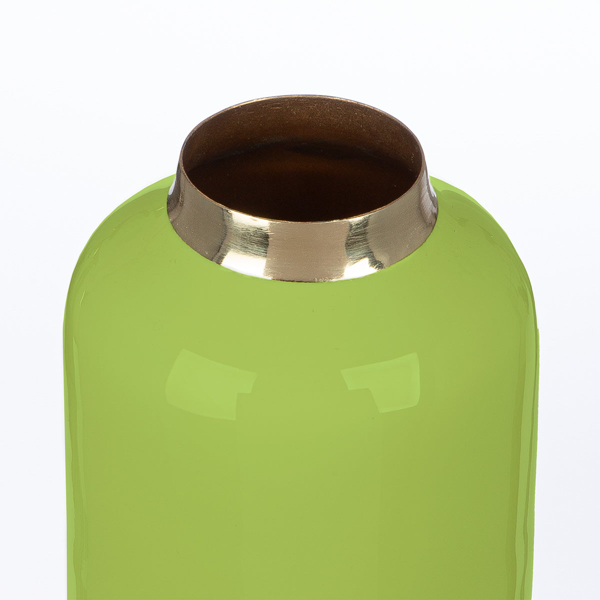 Roro Metalen Vaas Crème-Groen 10 cm