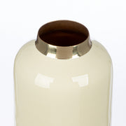 Roro Metalen Vaas Crème-Groen 20 cm