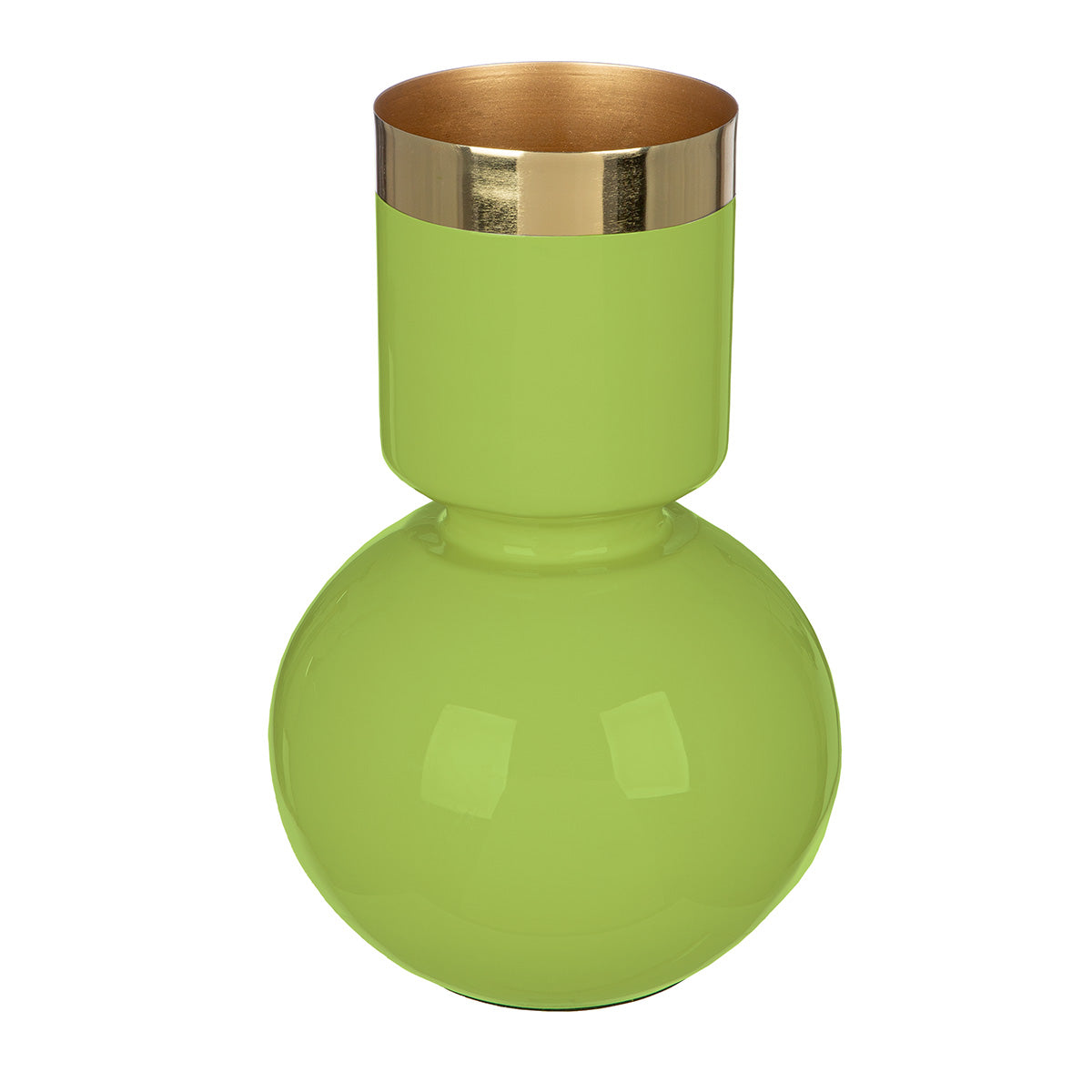 Roro Metalen Vaas Crème-Groen 28 cm