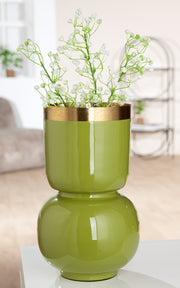Roro Groene Metalen Vaas 31.5 cm