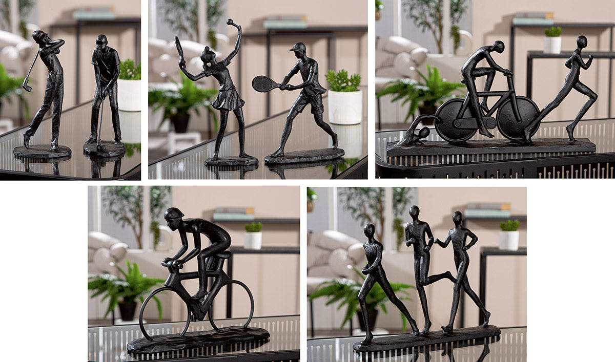 Active Poly Decoratie Figuur Zwart