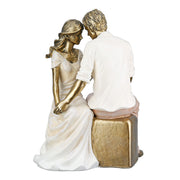 Embrace Paar Beeld Metallic Decor