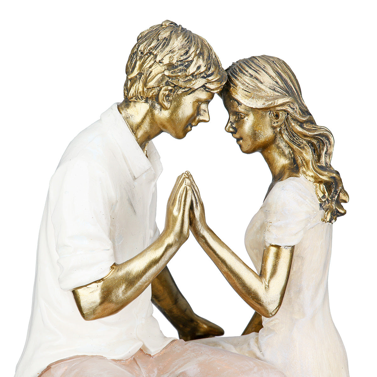 Embrace Paar Beeld Metallic Decor