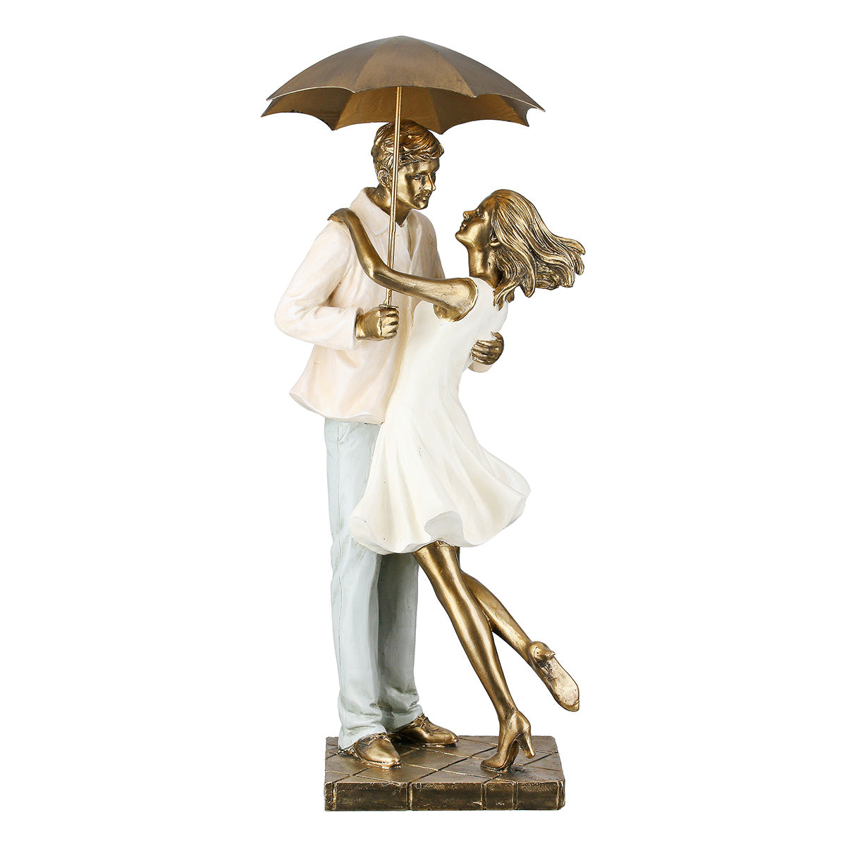 Love in the Rain Paar Sculptuur
