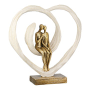 Passion Hart Sculptuur Metallic