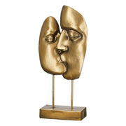 Kuss Gouden Metallic Sculptuur