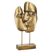 Kuss Gouden Metallic Sculptuur