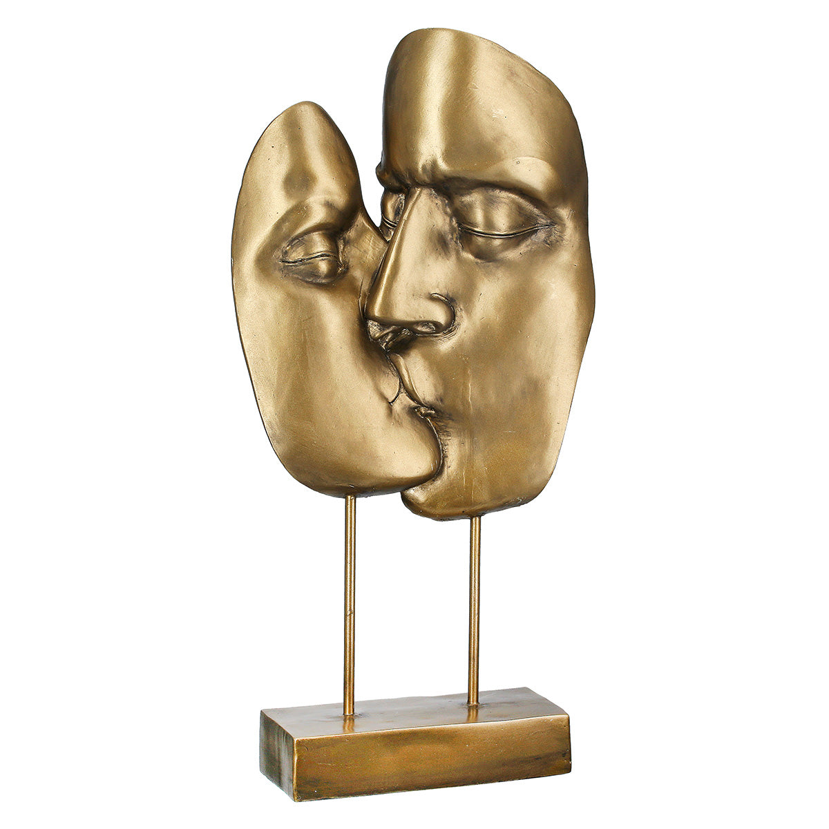 Kuss Gouden Metallic Sculptuur