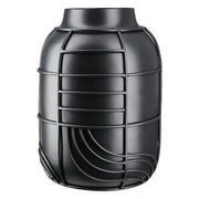 Zwarte Metalen Vaas Labyrinth 20 cm