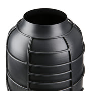 Zwarte Metalen Vaas Labyrinth 20 cm