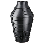 Zwarte Metalen Vaas Labyrinth 27 cm