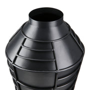 Zwarte Metalen Vaas Labyrinth 27 cm