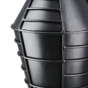 Zwarte Metalen Vaas Labyrinth 27 cm