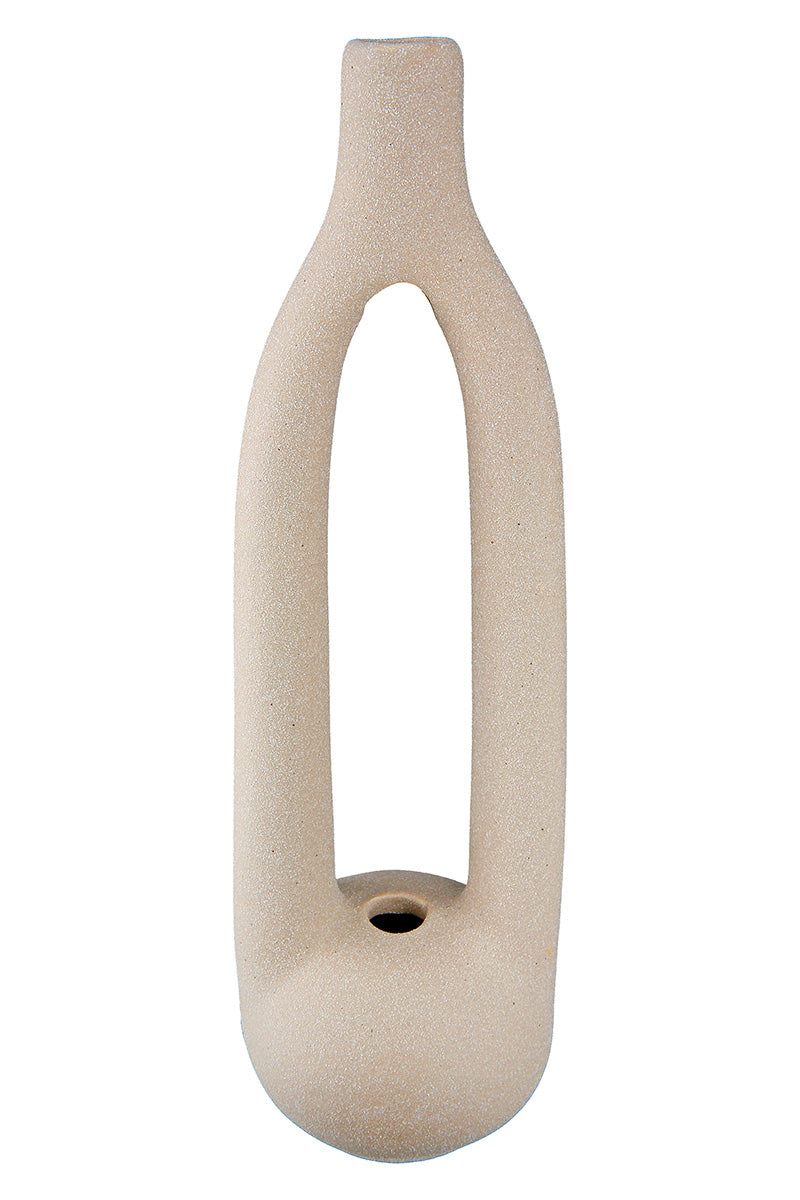 Single Vaas Beige-Wit 26 cm