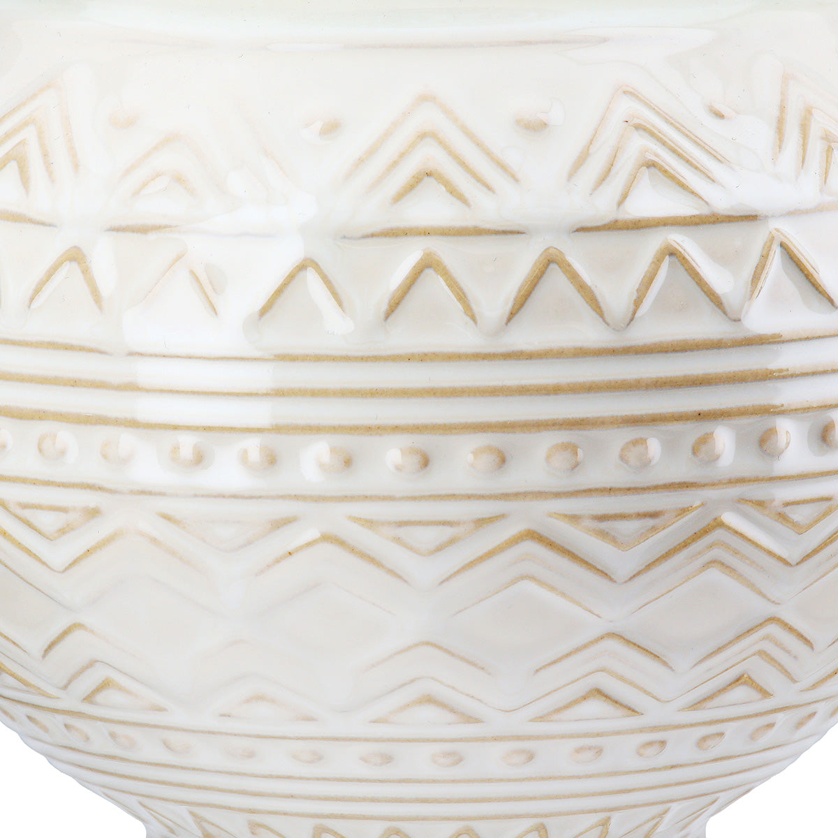 Inka Vaas Crème Keramiek 20 cm
