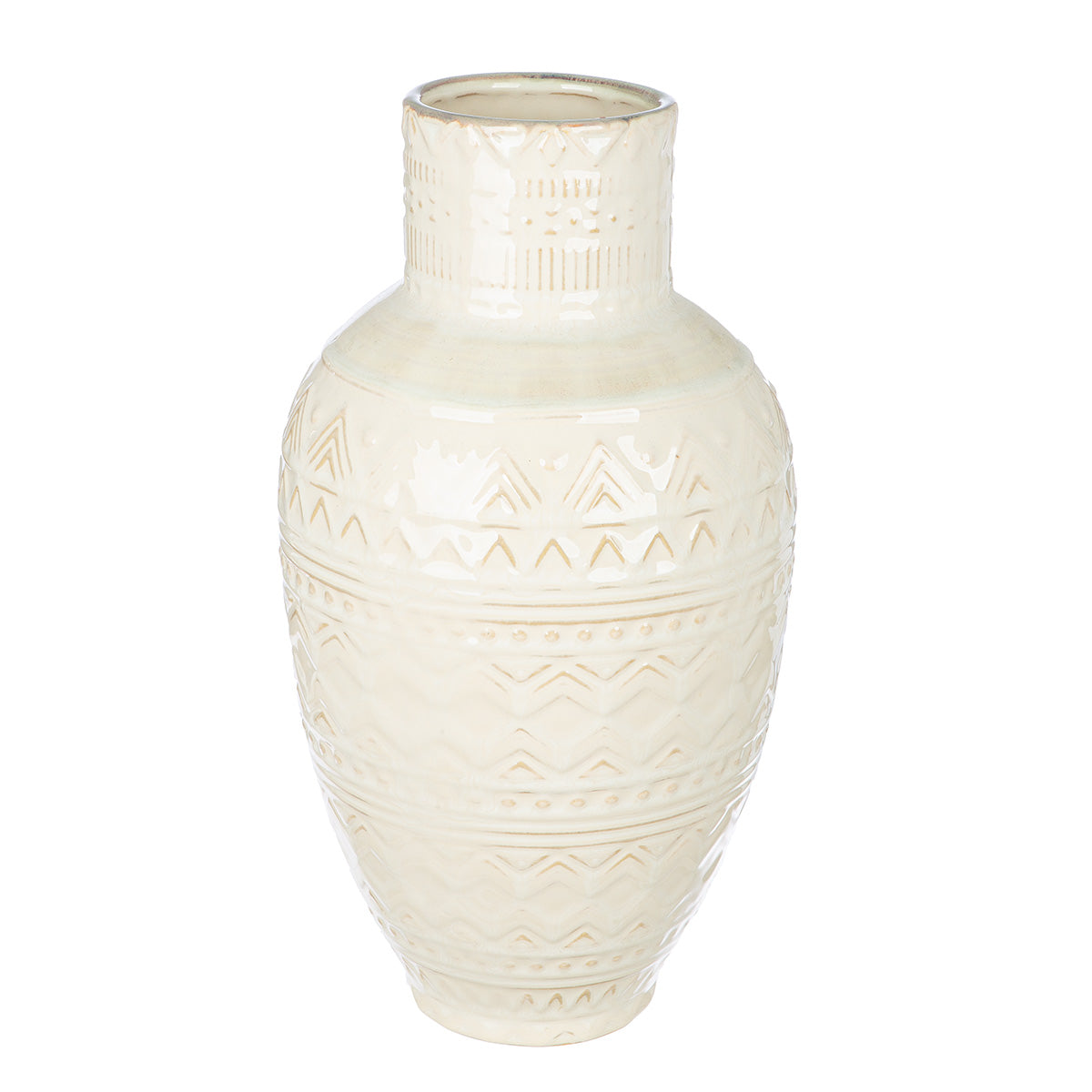 Inka Vaas Crème Keramiek 30 cm