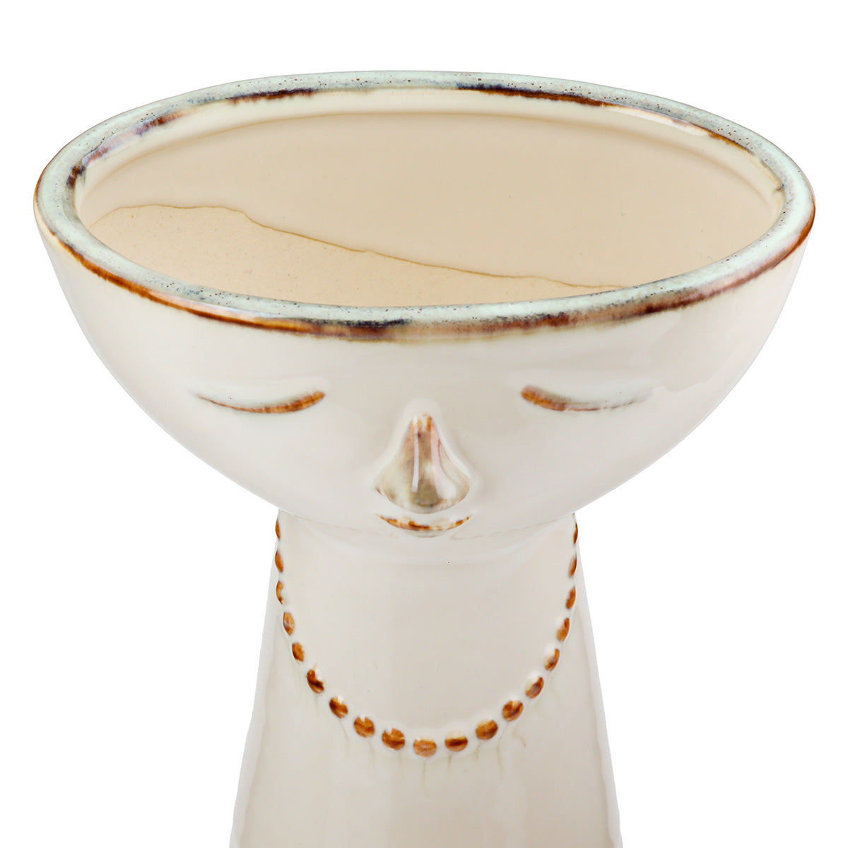 Face Vaas Crème Keramiek 17 cm