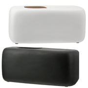 Quader Vaas Zwart-Wit 25 cm