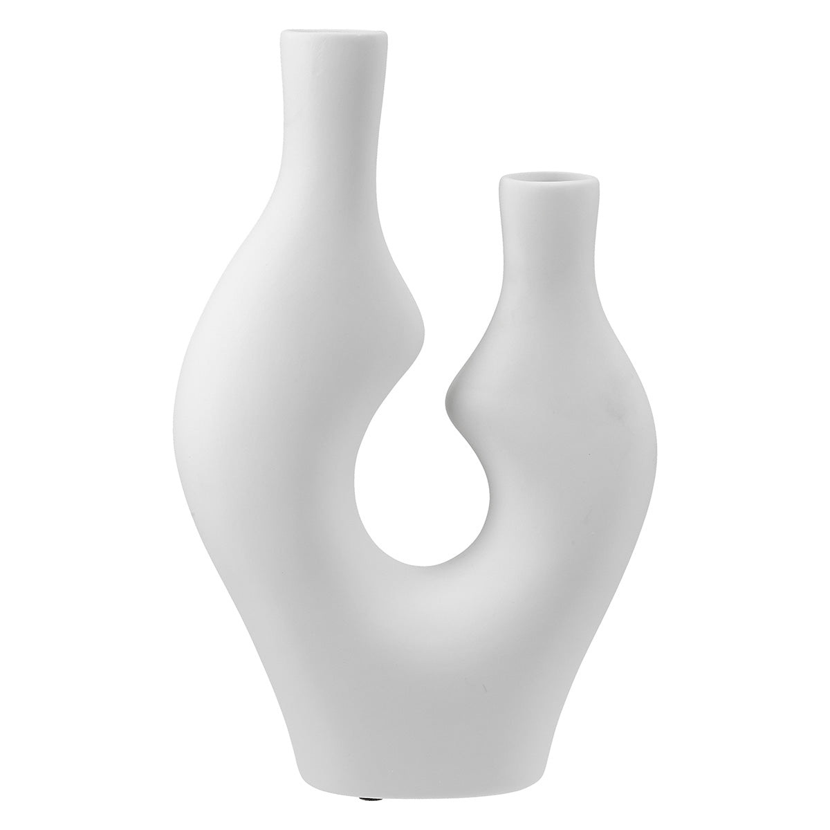 Abstrakt Vaas Zwart-Wit 41 cm