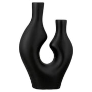 Abstrakt Vaas Zwart-Wit 41 cm