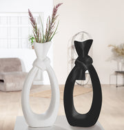 Loop Vaas Zwart-Wit 40 cm