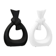 Loop Vaas Zwart-Wit 40 cm