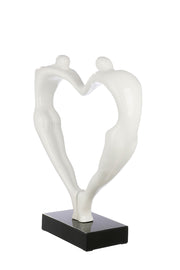 Herzpaar Hart Sculptuur Wit