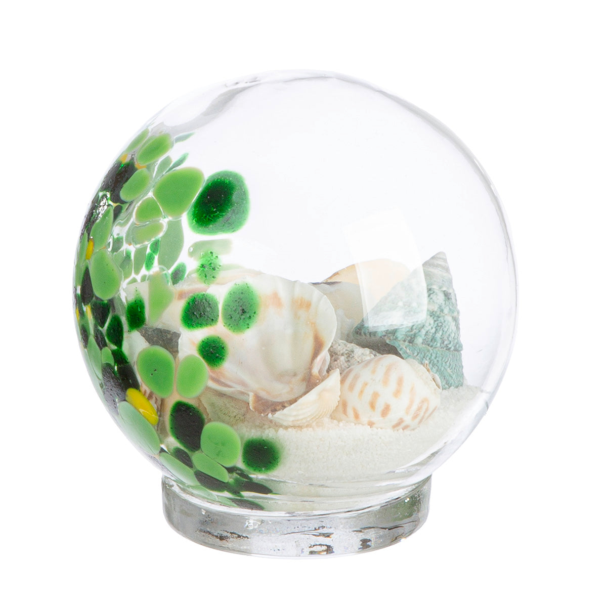 Glazen Sculptuur Beach met Schelpen