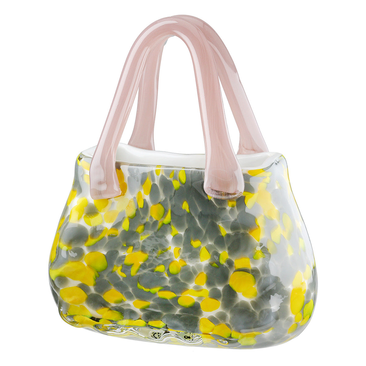 Glazen handtasvaas multicolor 20 cm