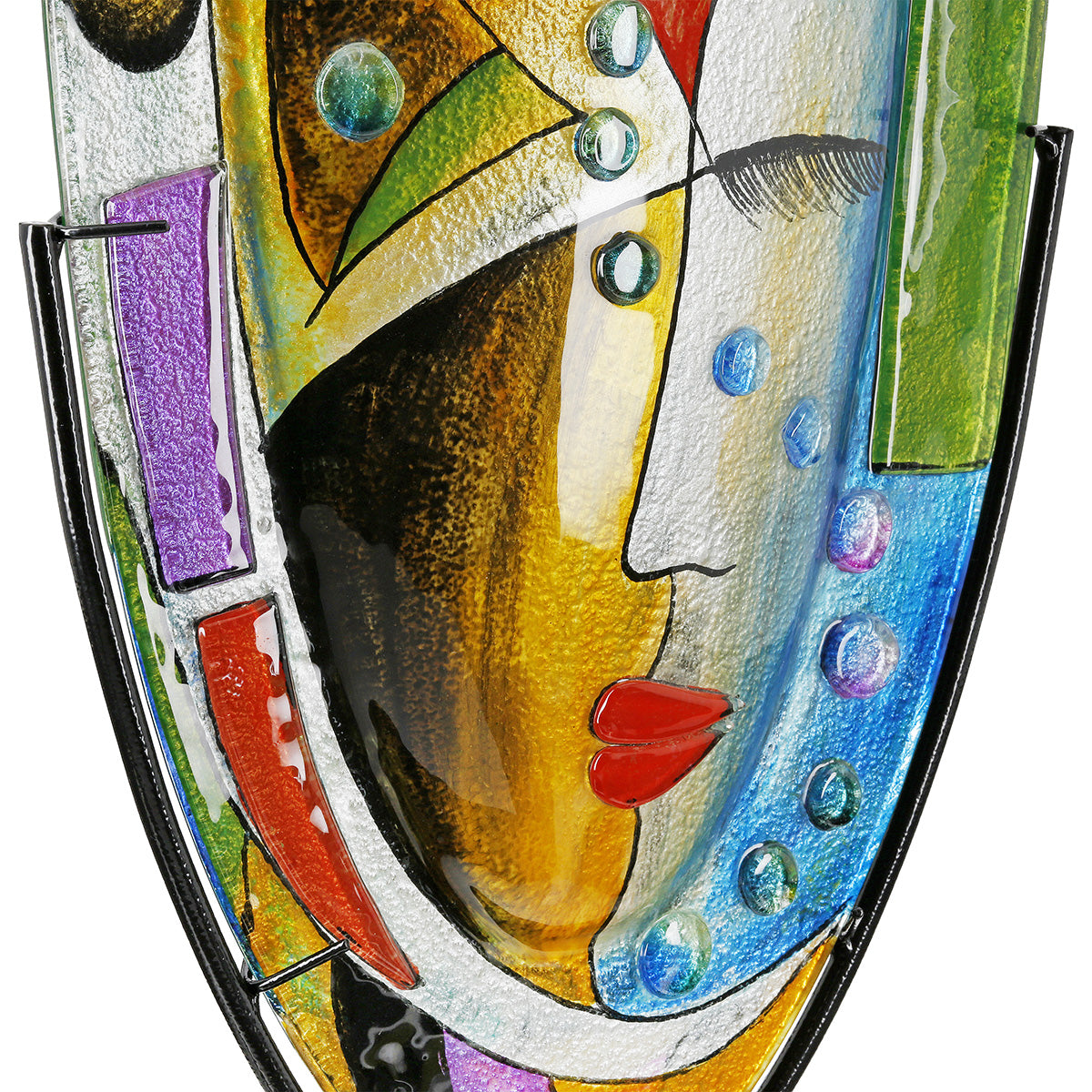Kleurrijke vloervaas Veronique 49 cm