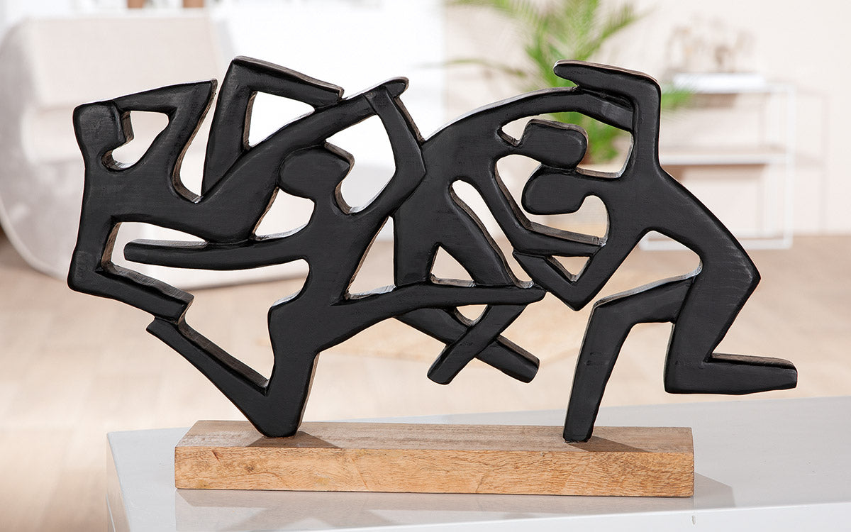 Acrobatics Houten Sculptuur