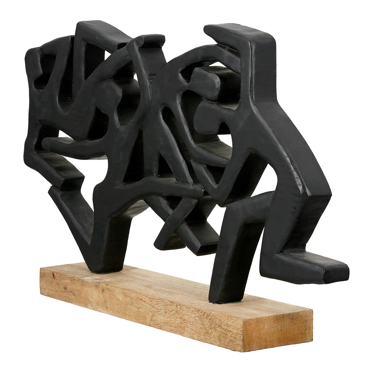 Acrobatics Houten Sculptuur