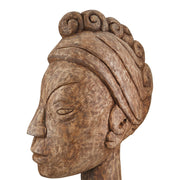 African Lady Houten Sculptuur