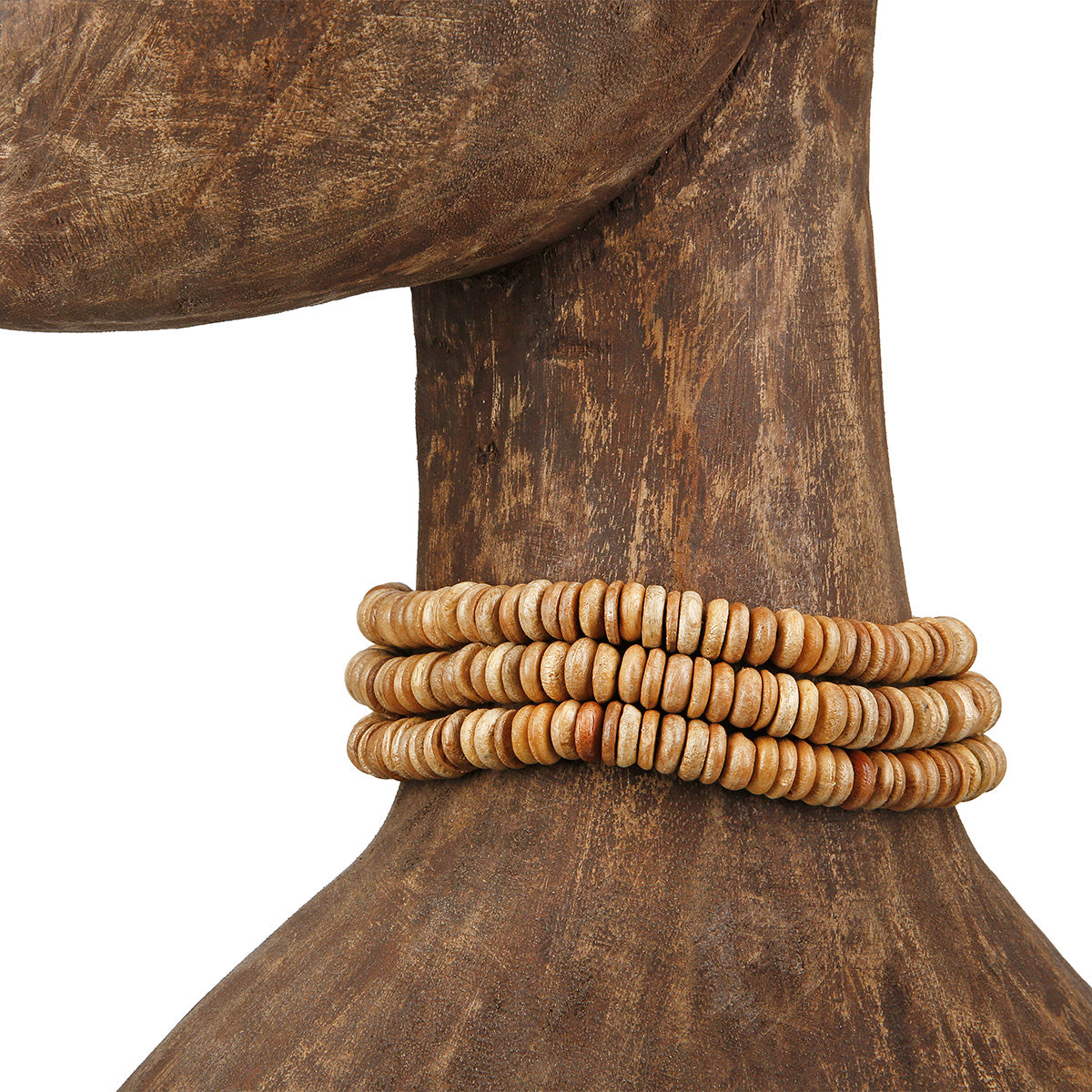 African Lady Houten Sculptuur