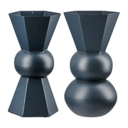 Metallo Donkerblauwe Metalen Vaas