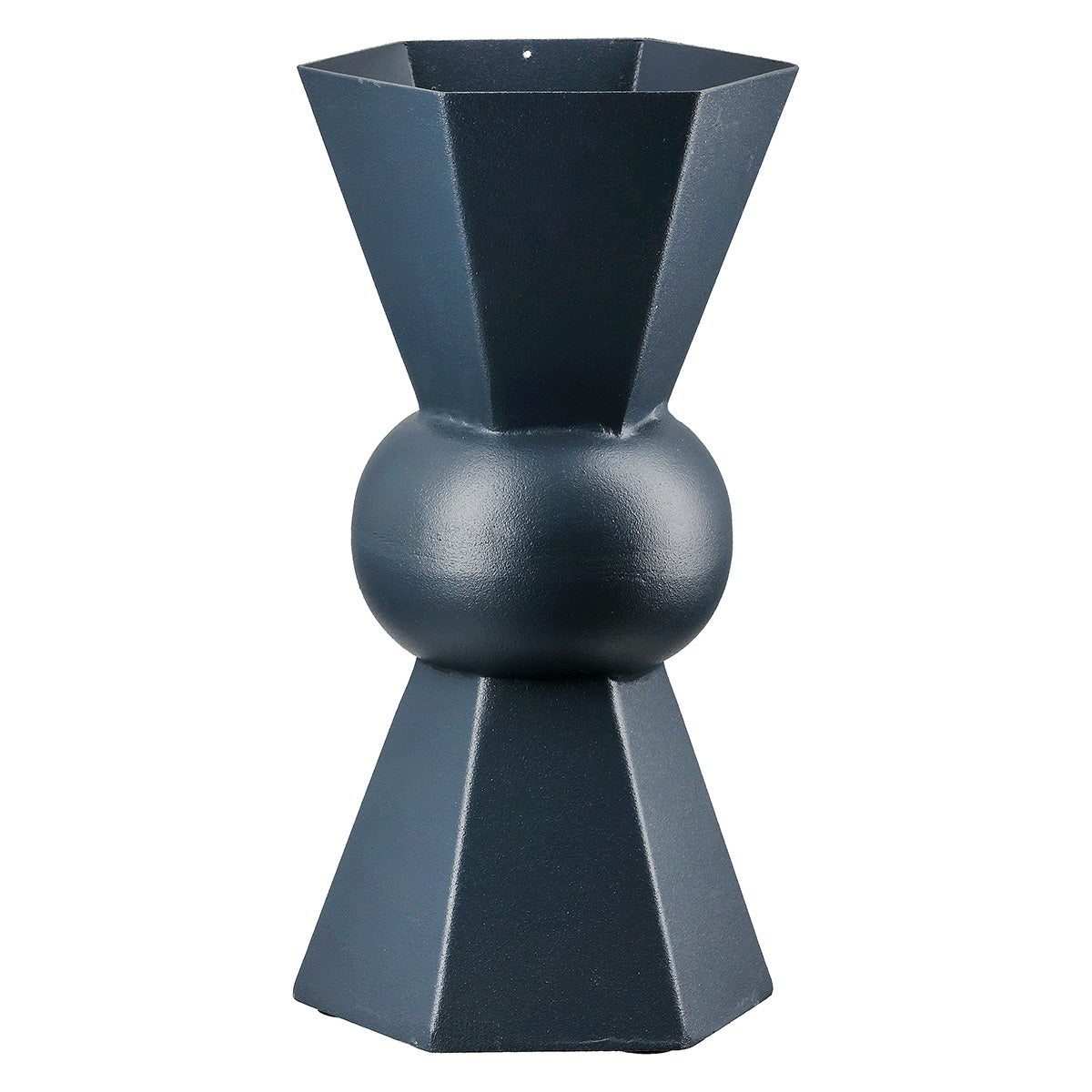 Metallo Donkerblauwe Metalen Vaas
