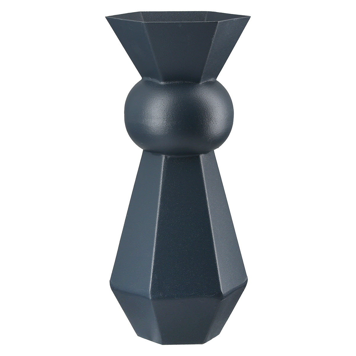 Metallo Donkerblauwe Vaas 24 cm