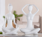 Meditation Vrouwenfiguur Wit