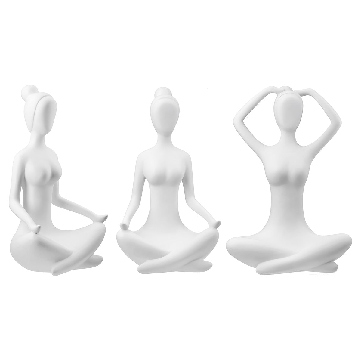 Meditation Vrouwenfiguur Wit