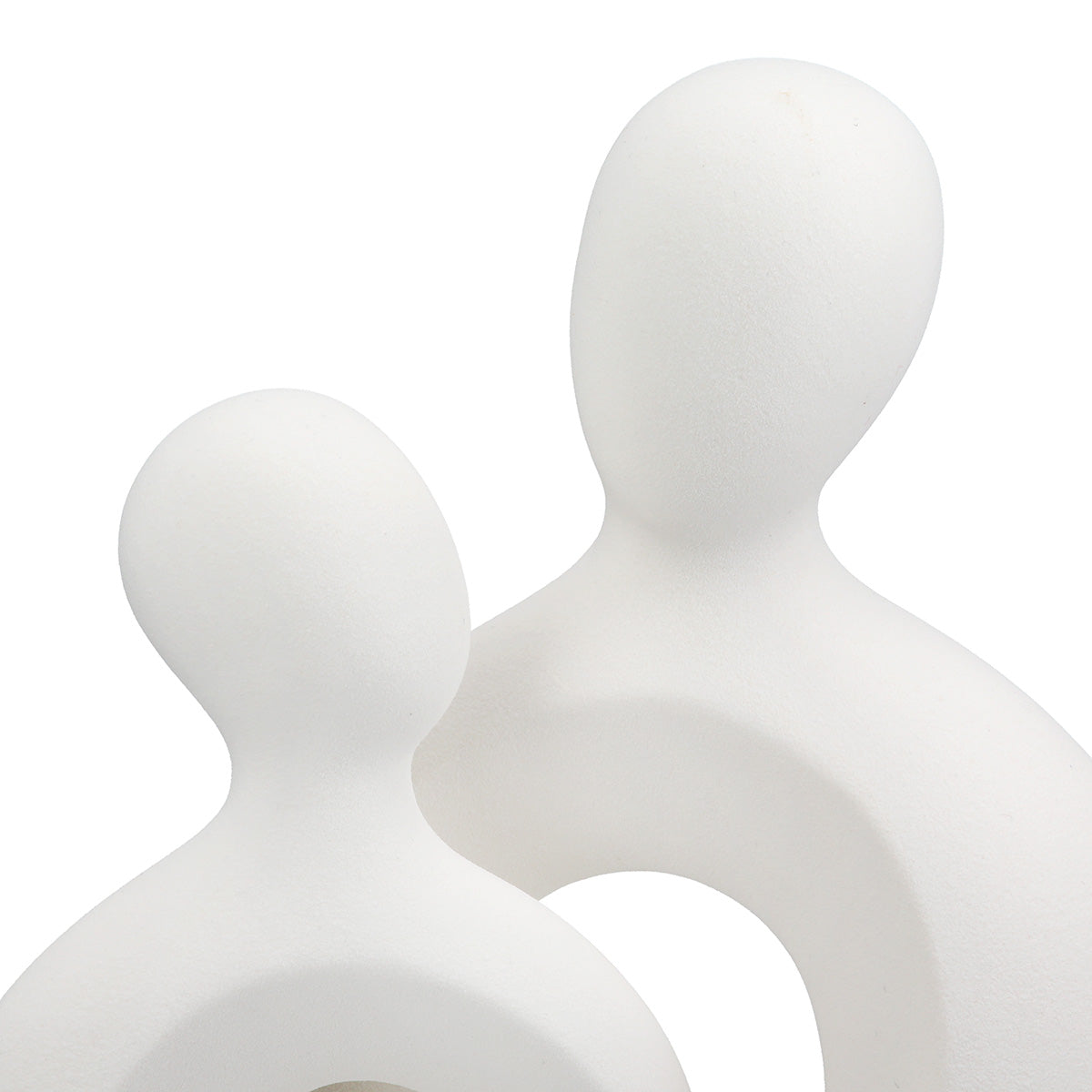 Intertwined Paar Figuur Wit Steenlook