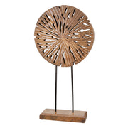 Scheibe Houten Wanddecoratie Bruin