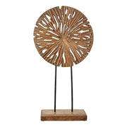 Scheibe Houten Wanddecoratie Bruin