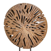 Scheibe Houten Wanddecoratie Bruin