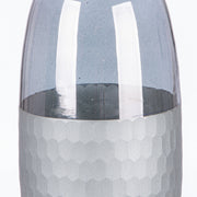 Canus grijs-zilveren flesvaas 24 cm