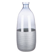 Canus grijs-zilveren flesvaas 33 cm
